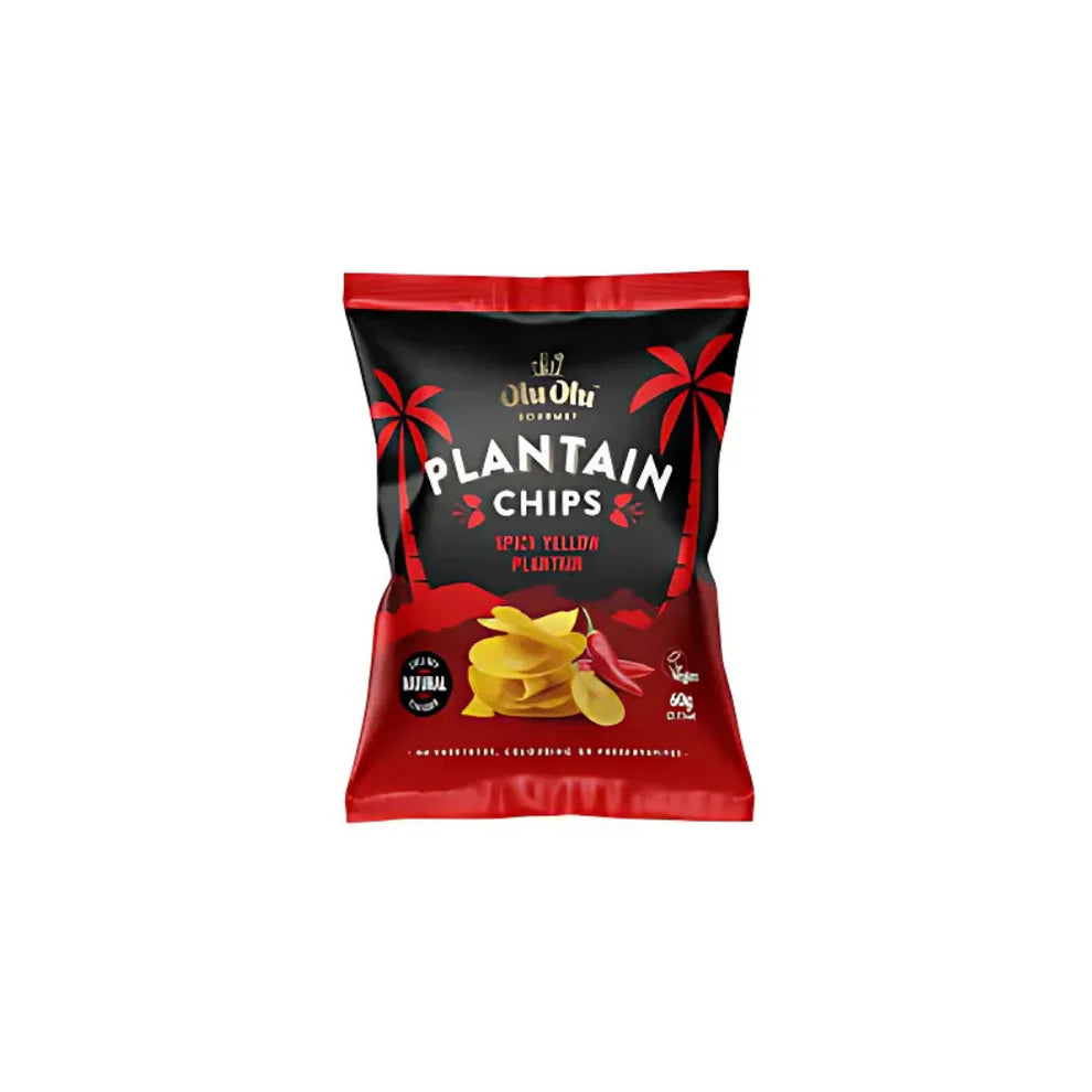 Olu Olu Spicy Yellow Plantain Chips 60g
